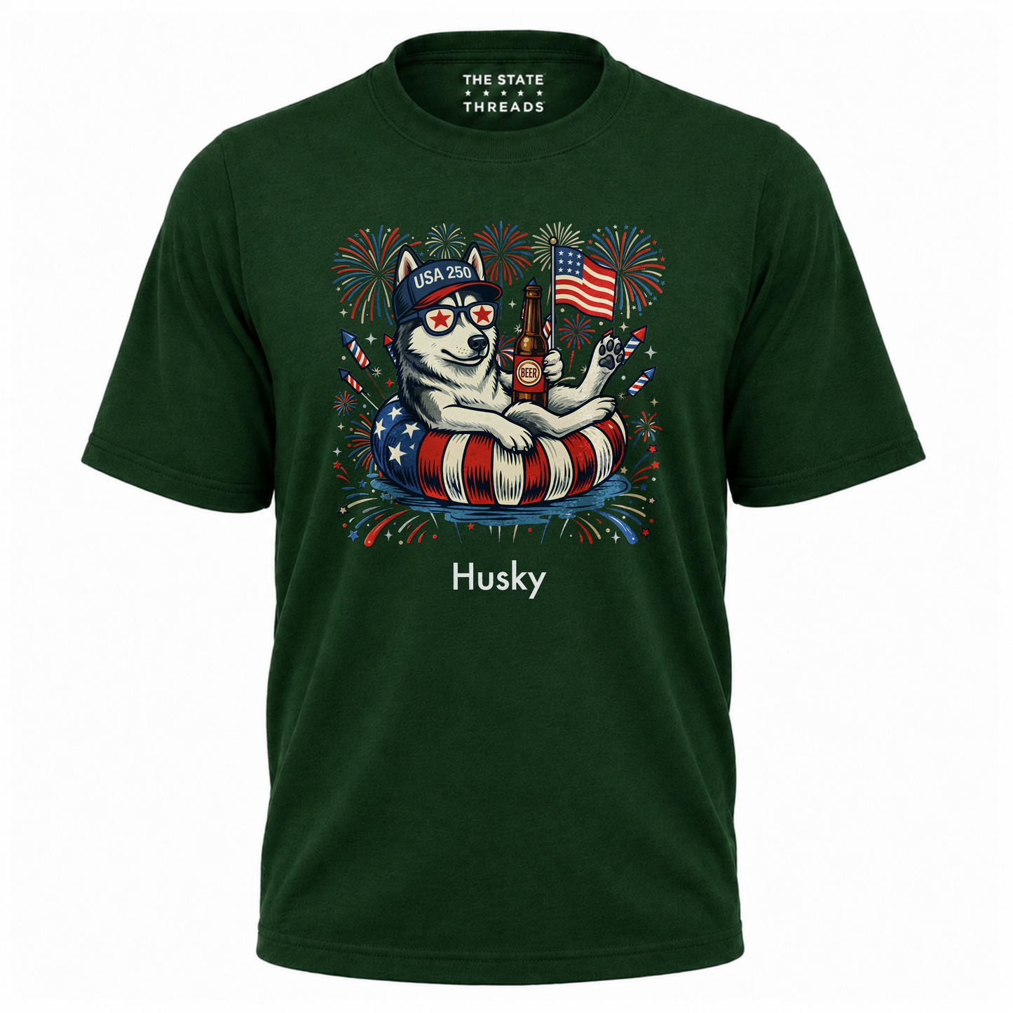 America 250 Patriotic Dogs July 4th Shirt