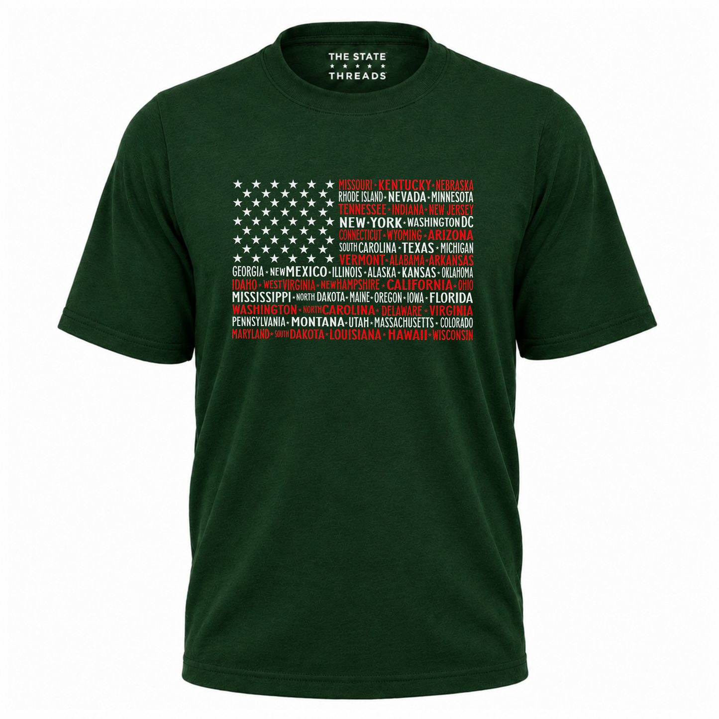America 50 States Flag Retro Patriotic Shirt