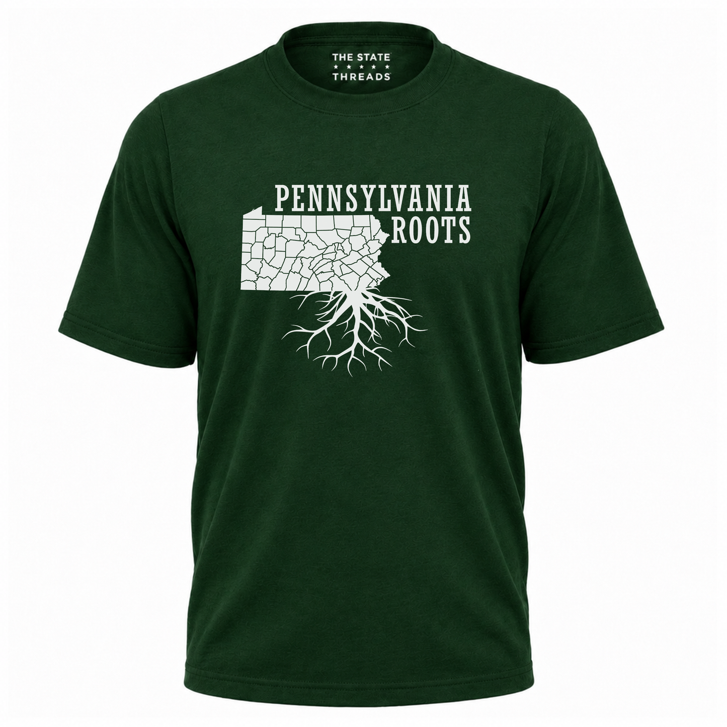 Pennsylvania Roots State Heritage Distressed Map Shirt