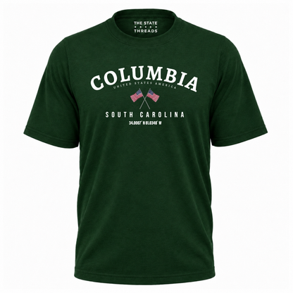 South Carolina Columbia Crossed Flags City Pride Shirt