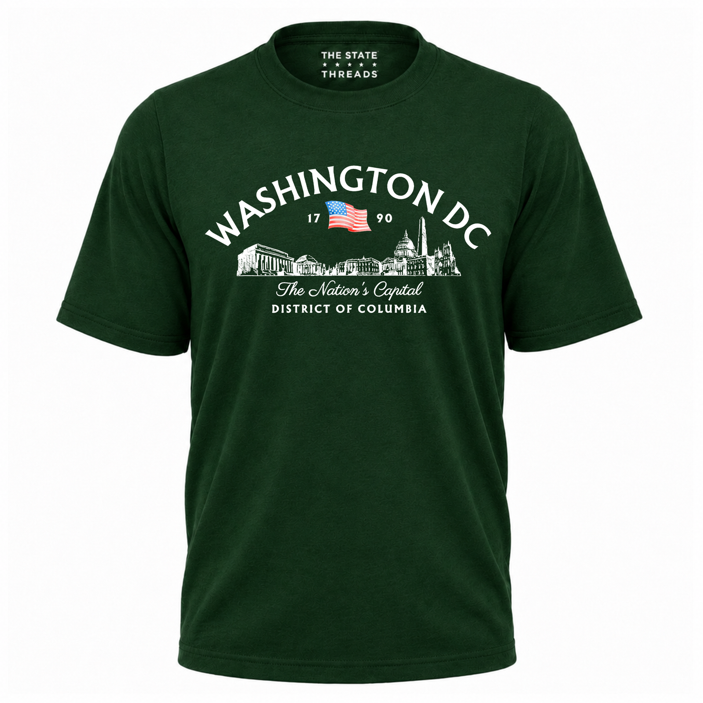 Washington DC Skyline American Flag Heritage Shirt
