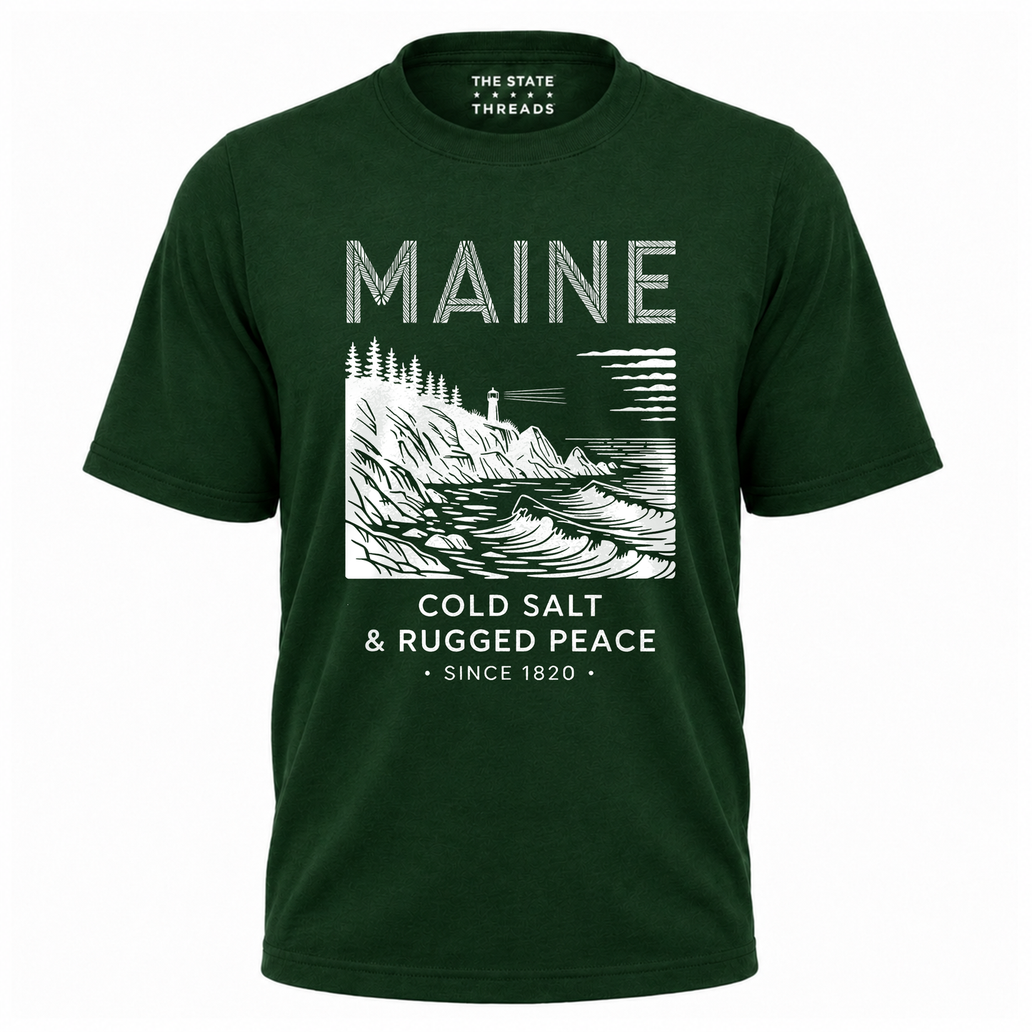 Maine Cold Salt Rugged Peace Vintage Shirt