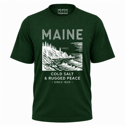 Maine Cold Salt Rugged Peace Vintage Shirt