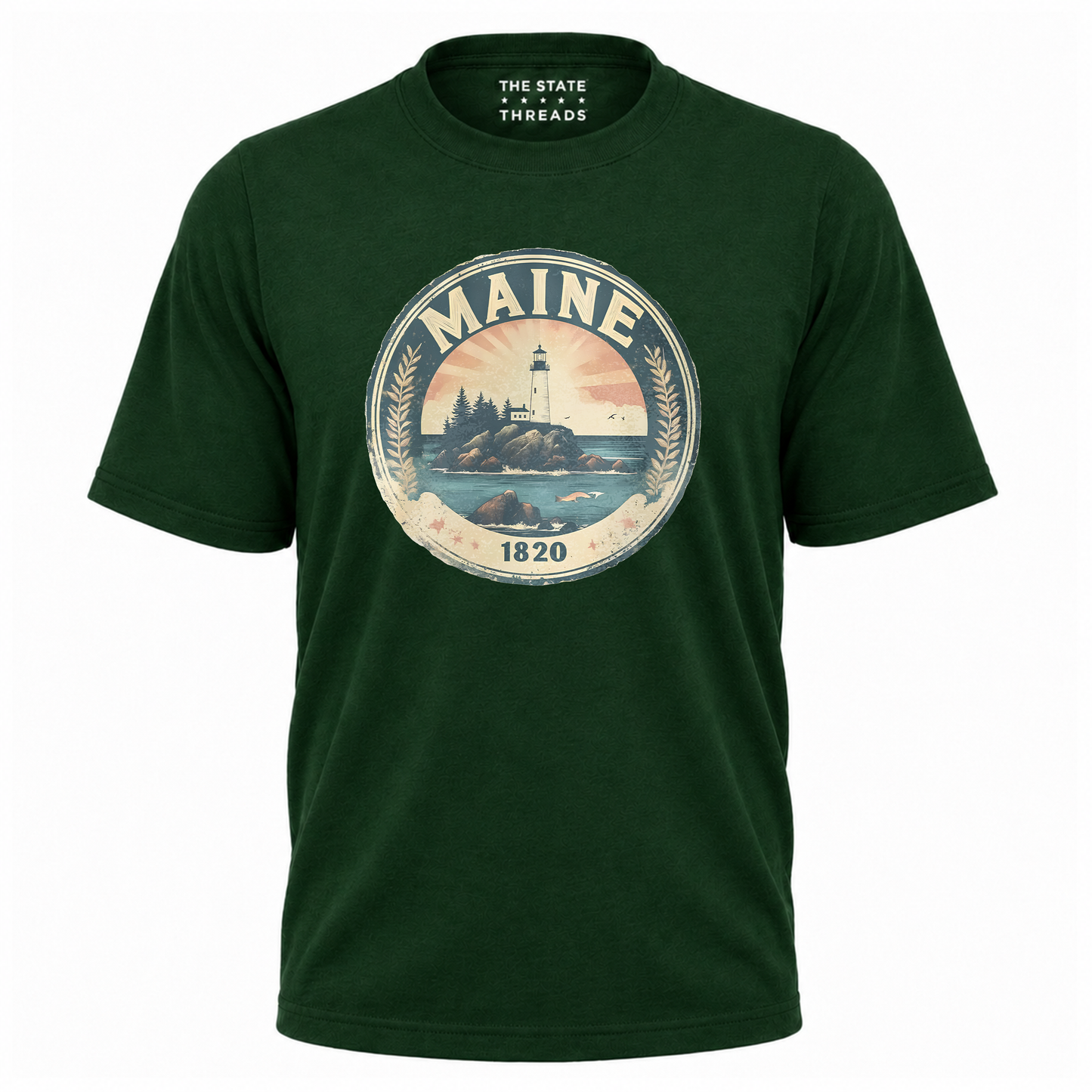 Maine Lighthouse Vintage Coastal Heritage Shirt