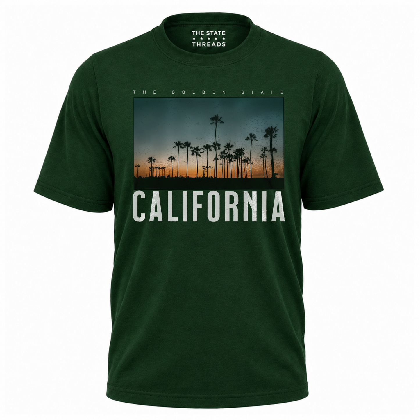 California Sunset Palm Trees Retro Streetwear Shirt