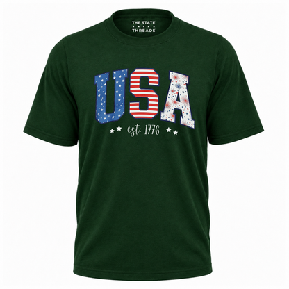 America Stars Stripes USA Est 1776 Shirt