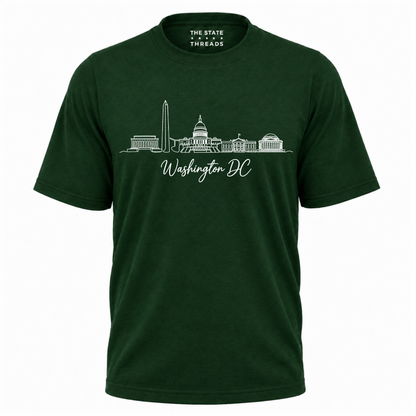 Washington DC Skyline Line Art Shirt