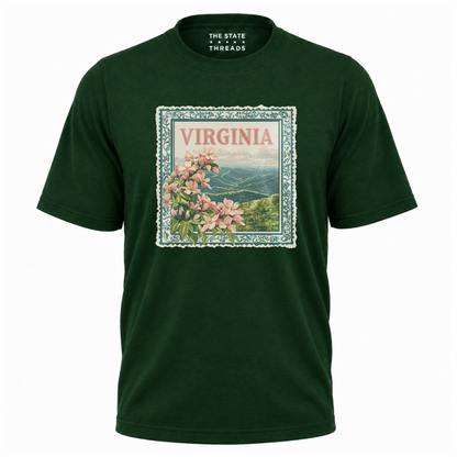 Virginia Floral Mountain Vista State Pride Shirt