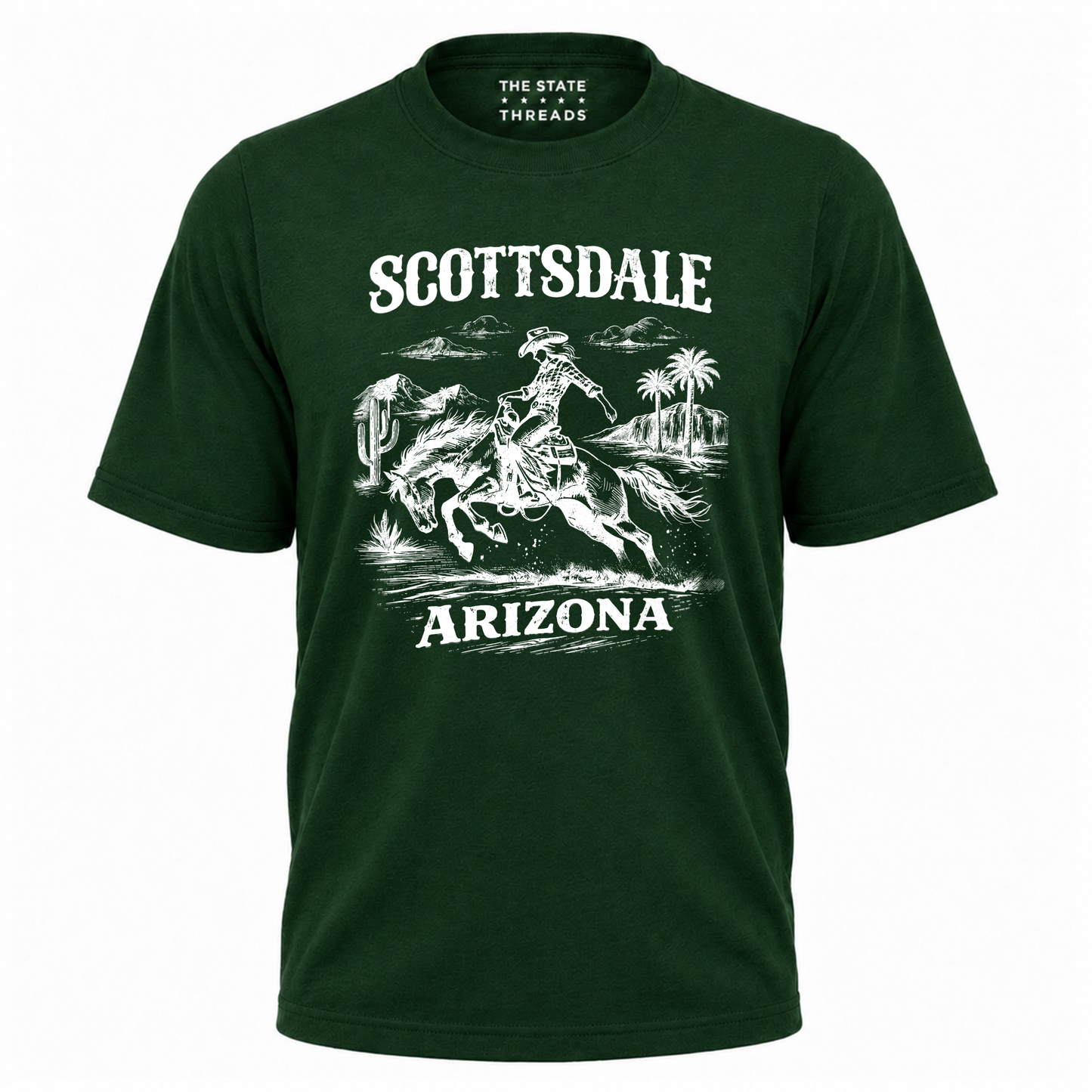 Arizona Scottsdale Cowboy Rodeo Retro Western Shirt