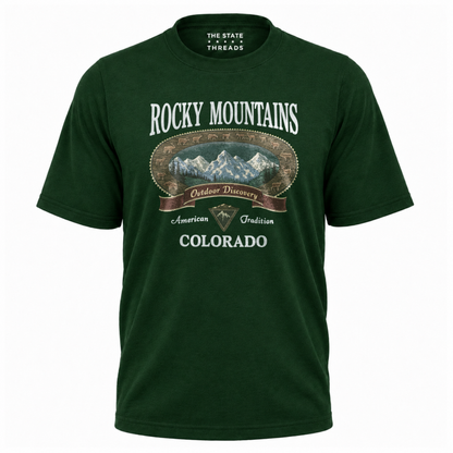 Colorado Rocky Mountains Outdoor Discovery Graphic Shirt