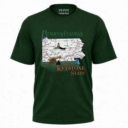 Pennsylvania Keystone State Vintage Souvenir Shirt