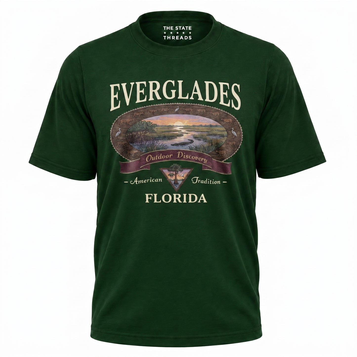 Everglades Florida Outdoor Discovery American Tradition Vintage Shirt