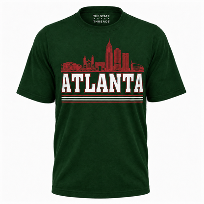 Atlanta Georgia City Skyline Collegiate Retro Vintage Shirt