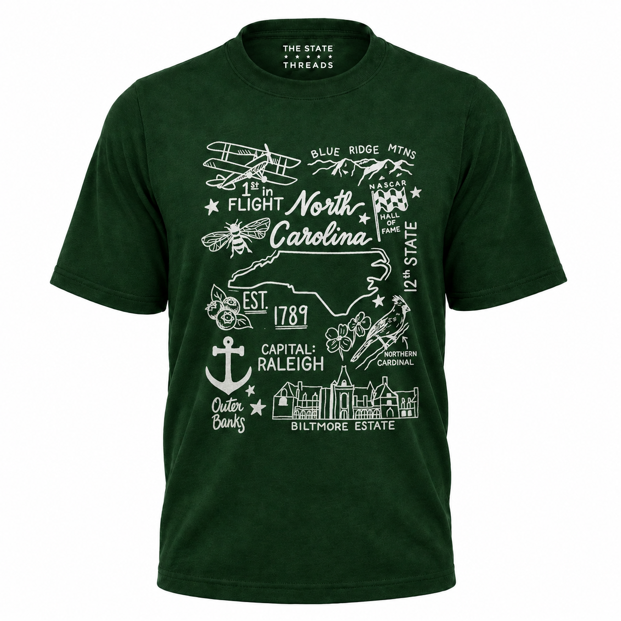 North Carolina Illustrated State Shirt