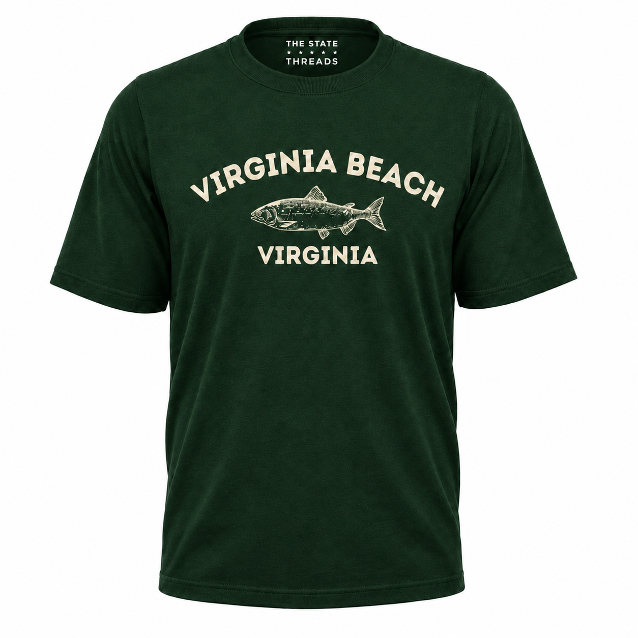 Virginia Beach Fish Illustration Shirt