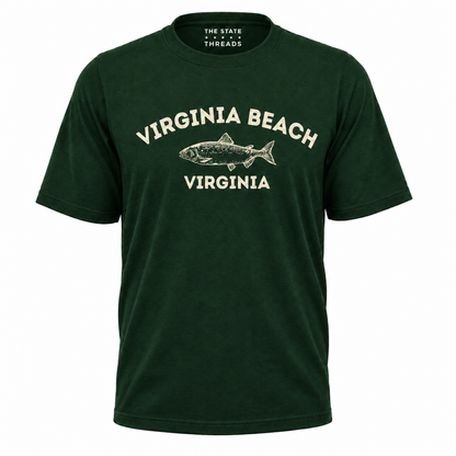 Virginia Beach Fish Illustration Shirt