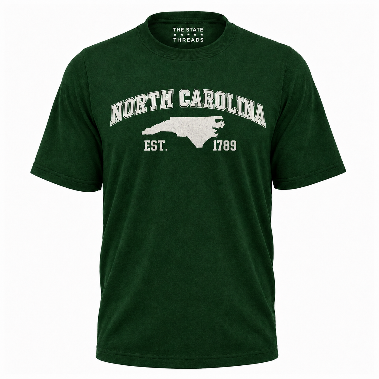 North Carolina State Map EST 1789 Collegiate Shirt