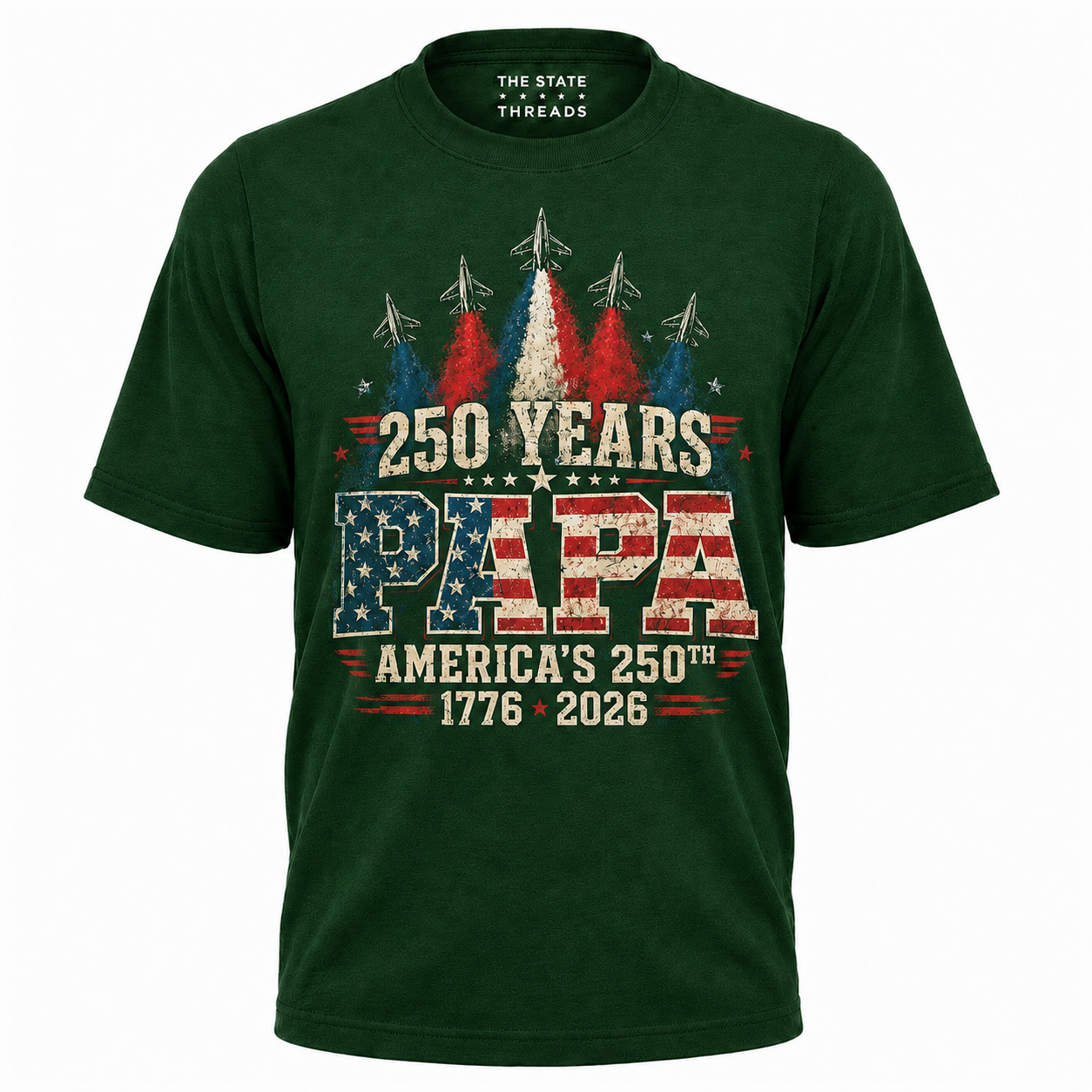 250 Years Papa America 1776 2026 Patriotic Shirt