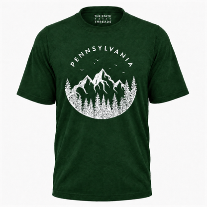 Pennsylvania Mountain Forest Silhouette Shirt
