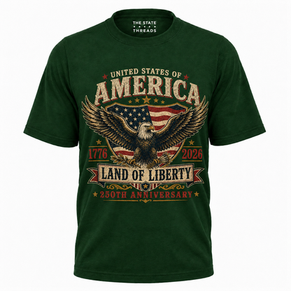 America Eagle Land of Liberty 250th Anniversary Shirt
