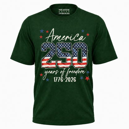 America 250 Years Freedom Anniversary Shirt