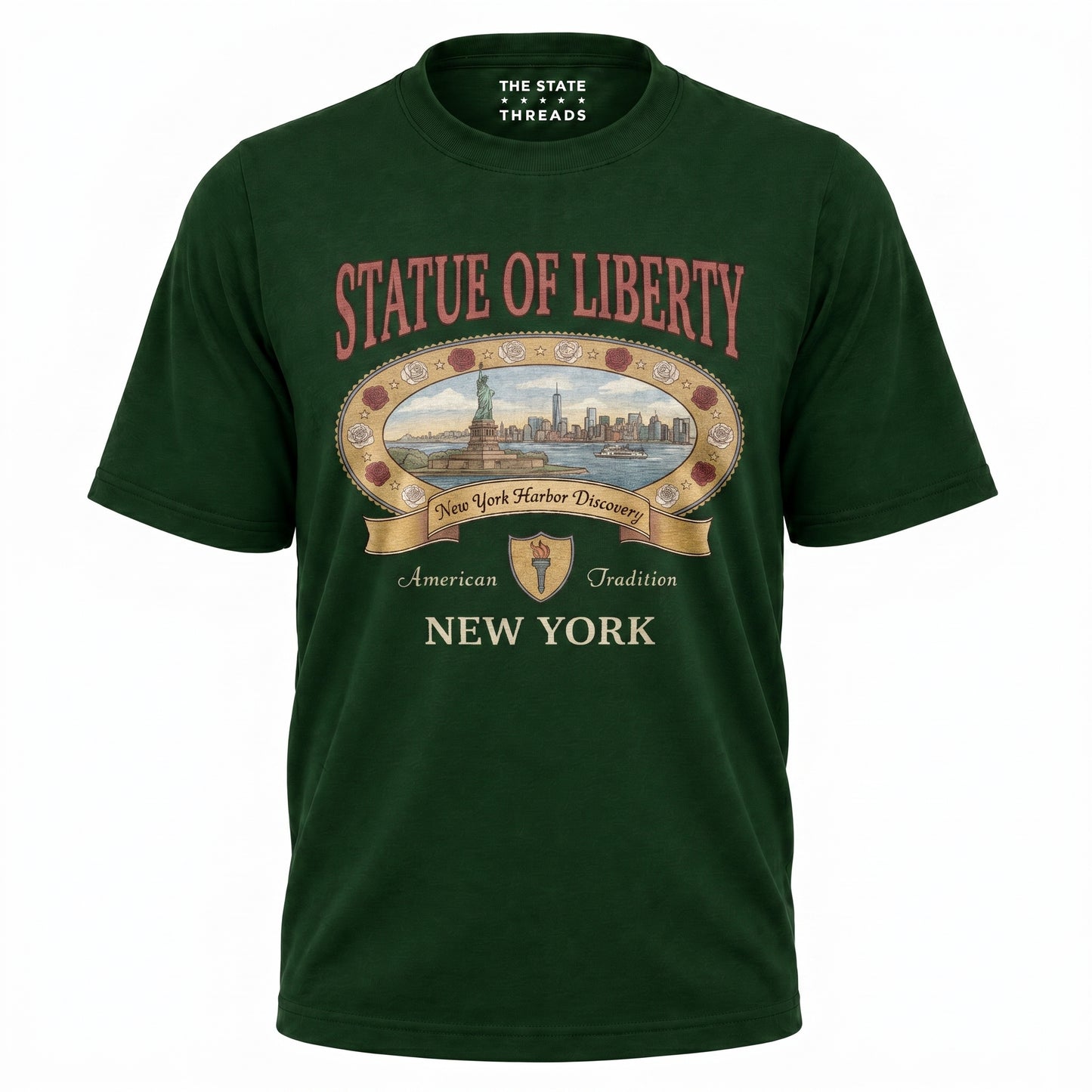 New York Statue of Liberty Vintage 90s Shirt
