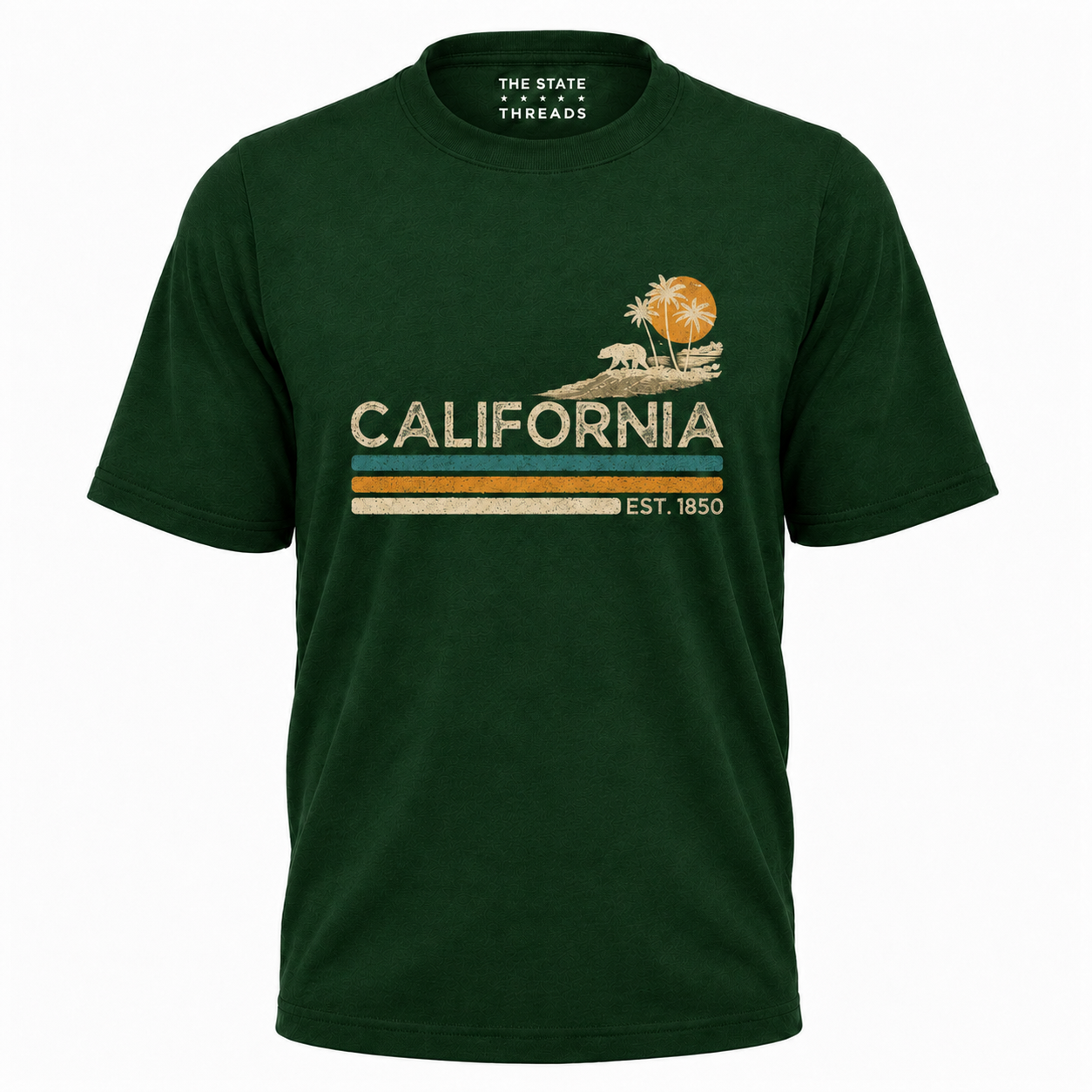 California Bear Palm Tree Sunset Shirt