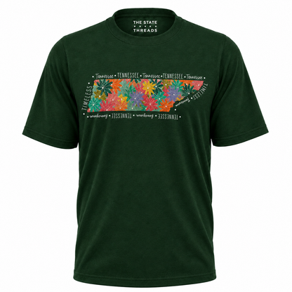 Tennessee Floral State Map Shirt