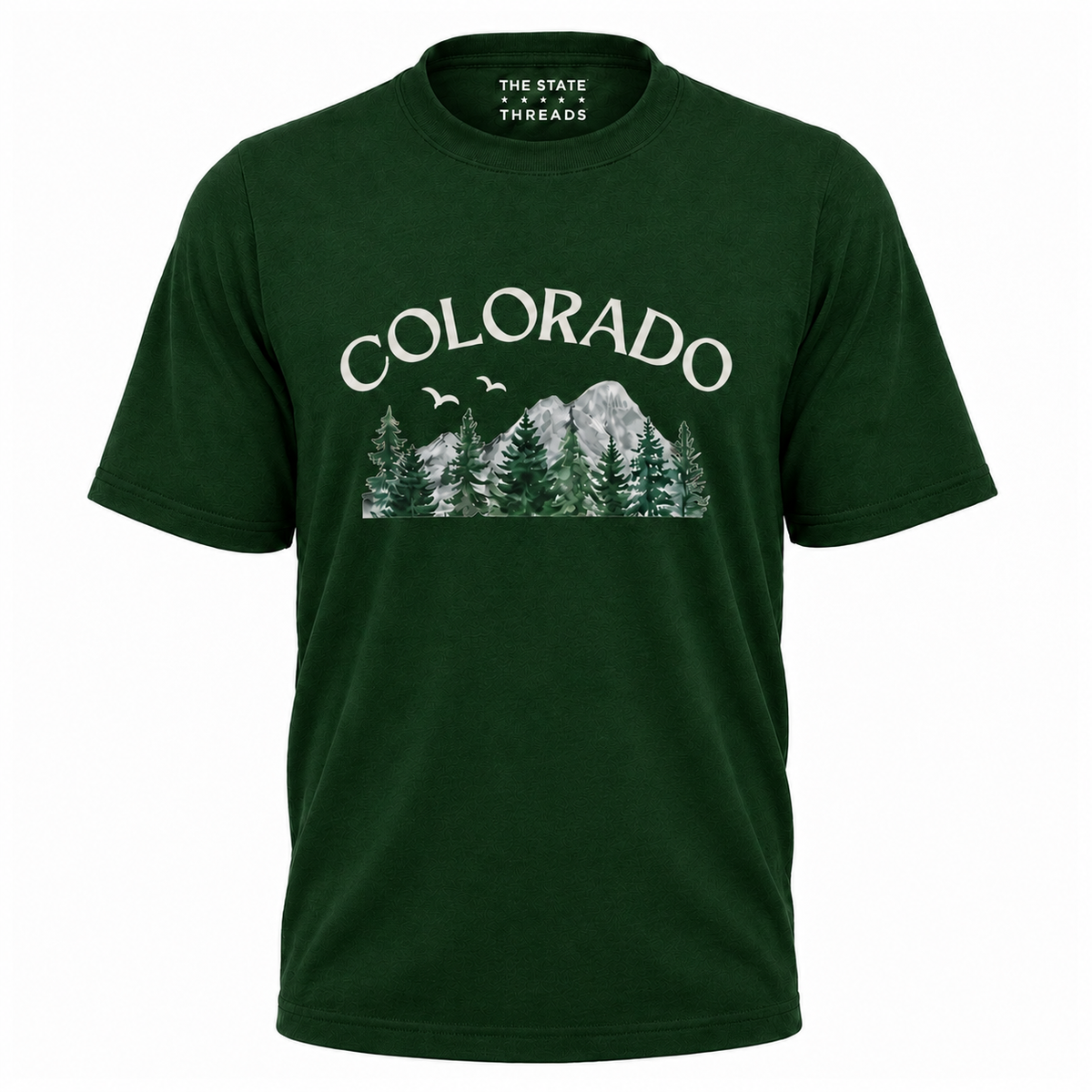Colorado Mountain Pine Watercolor Shirt