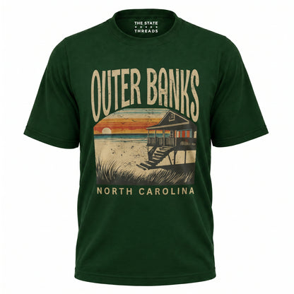 Retro Outer Banks North Carolina Beach Shirt