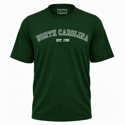 North Carolina EST 1789 Varsity Style Shirt