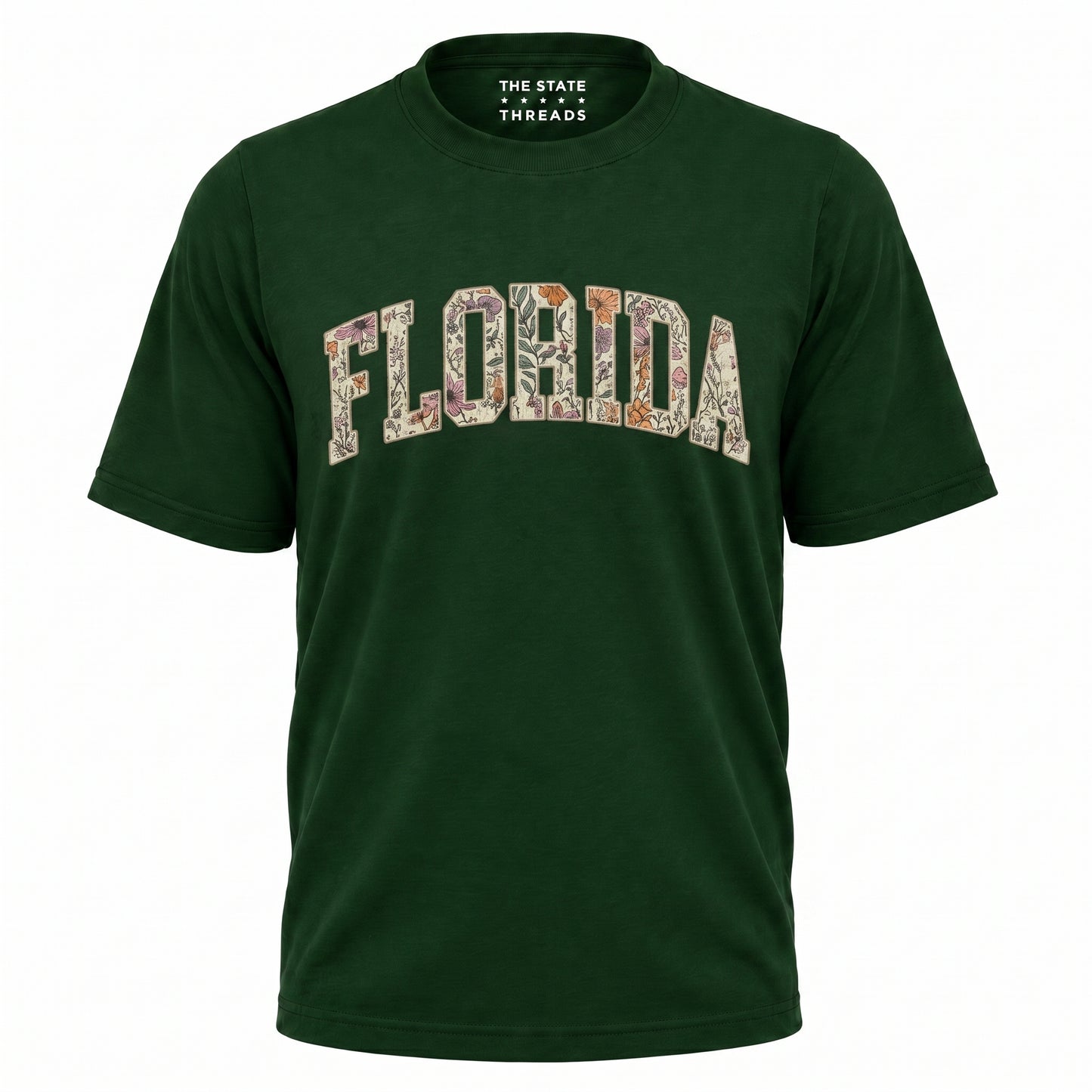 Florida Floral Varsity Preppy Sunshine State Vintage Shirt