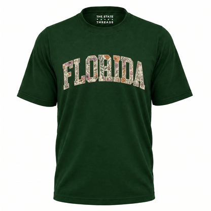 Florida Floral Varsity Preppy Sunshine State Vintage Shirt