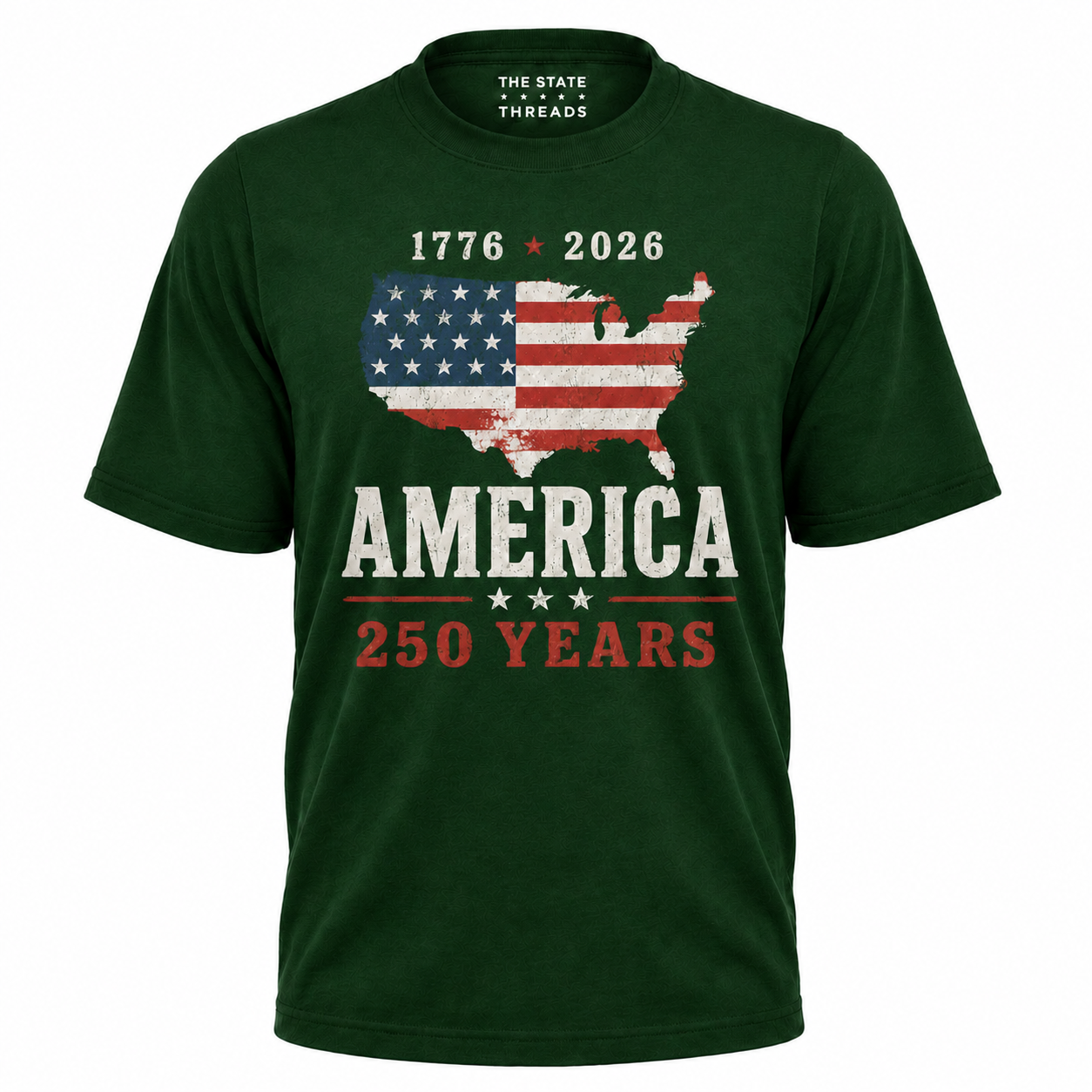 America 250 Years Flag Map 1776 2026 Shirt