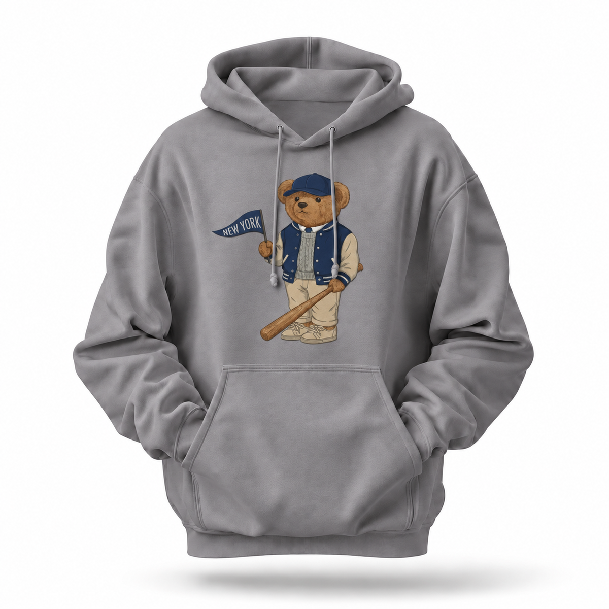 New York Collegiate Baseball Bear Hoodie