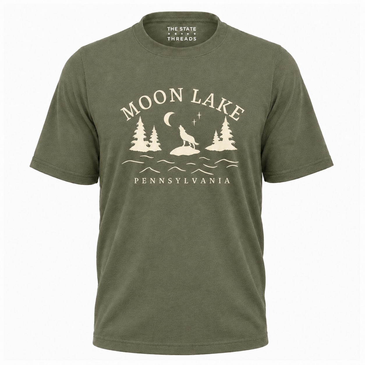 Pennsylvania Moon Lake Wolf Shirt
