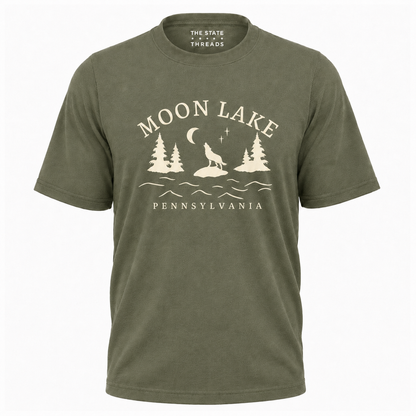 Pennsylvania Moon Lake Wolf Shirt