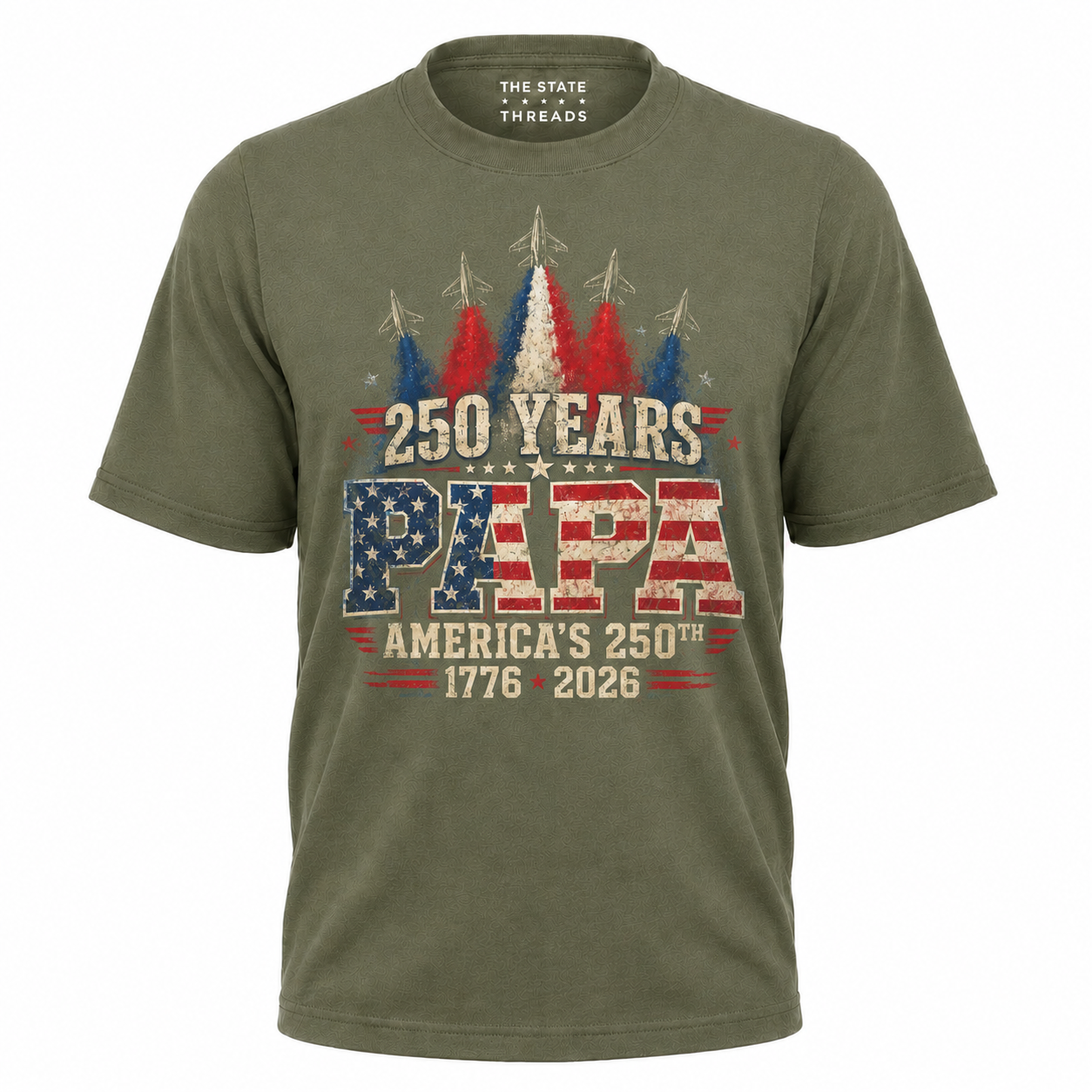 250 Years Papa America 1776 2026 Patriotic Shirt