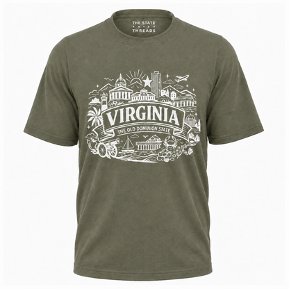 Virginia Old Dominion State Landmark Shirt