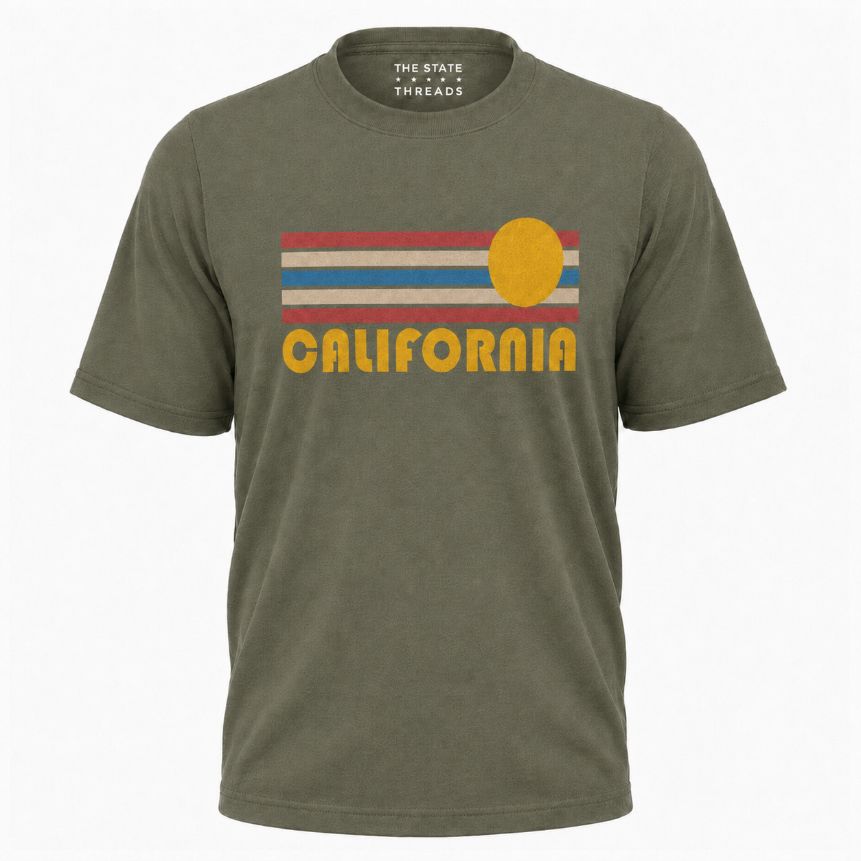 California Retro Sunset Stripe Shirt
