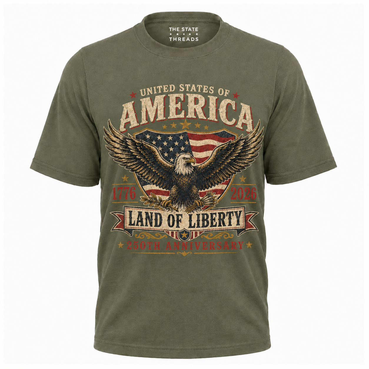 America Eagle Land of Liberty 250th Anniversary Shirt