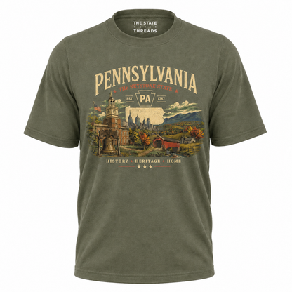 Pennsylvania Keystone State Heritage History Shirt