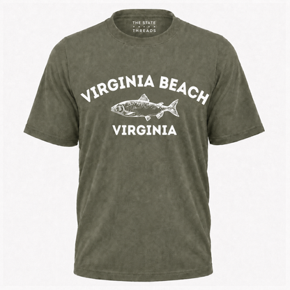 Virginia Beach Fish Illustration Shirt