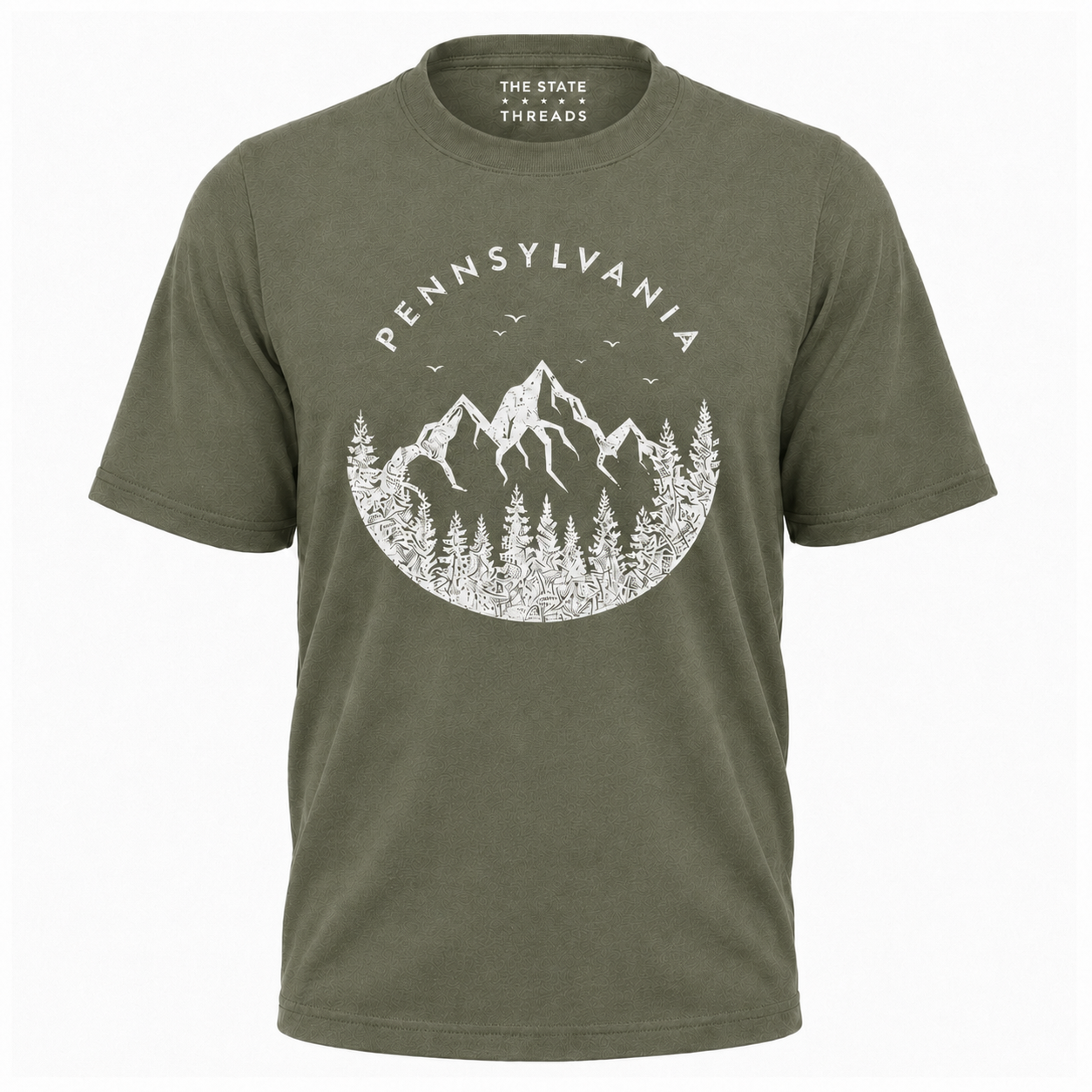 Pennsylvania Mountain Forest Silhouette Shirt
