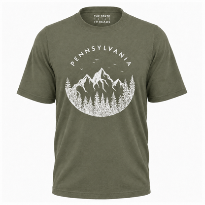 Pennsylvania Mountain Forest Silhouette Shirt