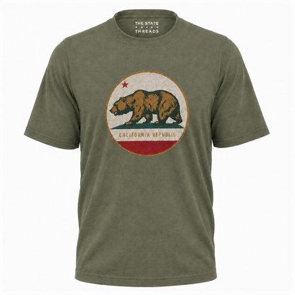 California Republic Bear Badge Shirt