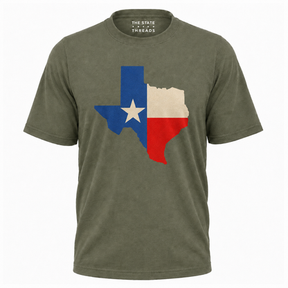 Texas Flag State Silhouette Shirt