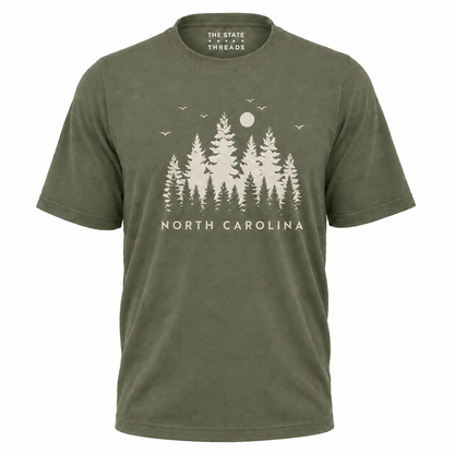 North Carolina Pine Forest Moonlight Shirt