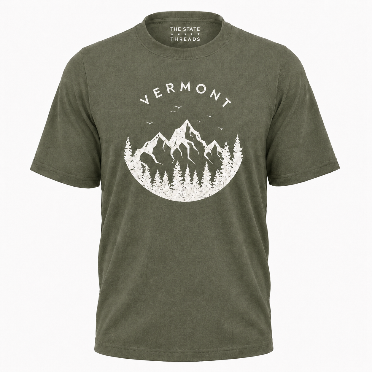 Vermont Mountain Forest Badge Shirt