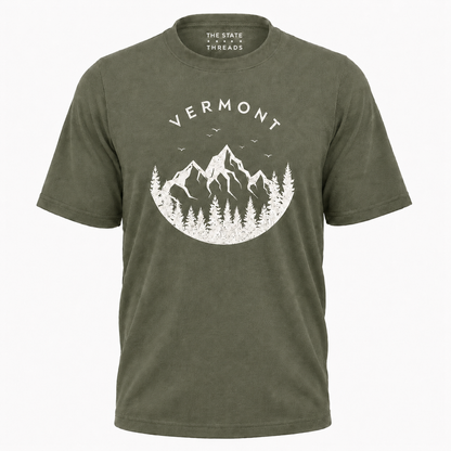 Vermont Mountain Forest Badge Shirt